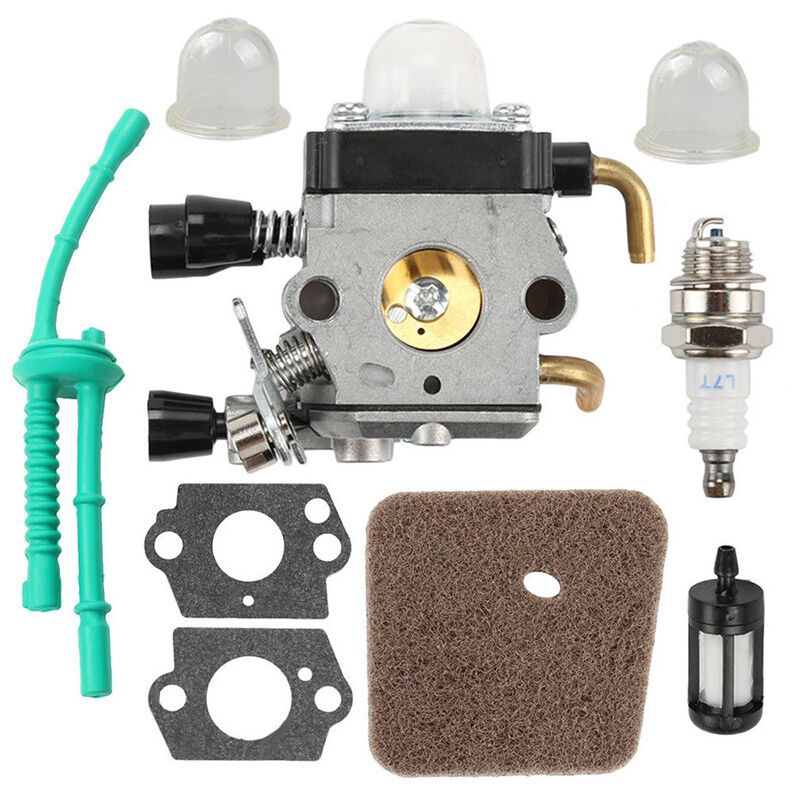 Carburetor Kit Compatible with Stihl FS38 FS45 FS46 FS55 KM55 with Fuel Line and Air Filter