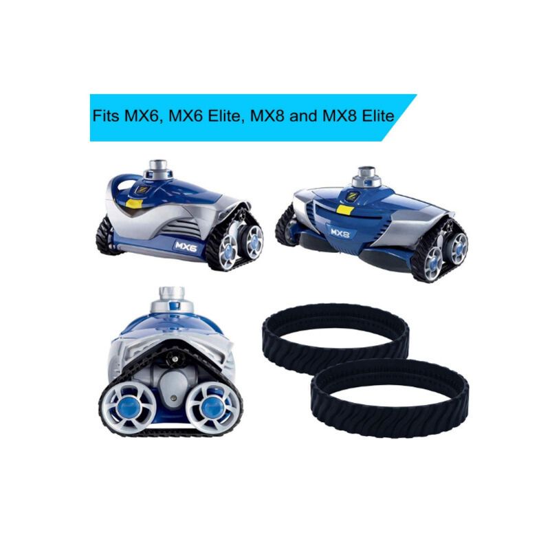 2 Tracks Compatible with Zodiac MX6 MX8 MX9 Baracuda R0526100 Robot Pool Cleaner