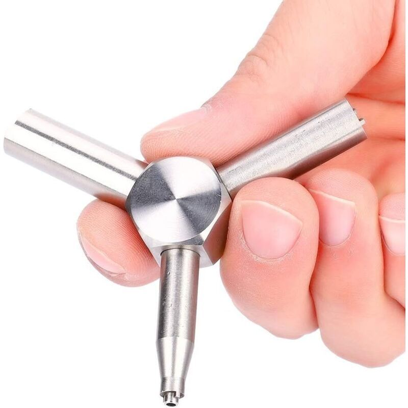 Element Valve Wrench Compatible with KSC WA Airsoft KSC Magazine Loader Removal Tool, Silver Triangular Valve Wrench