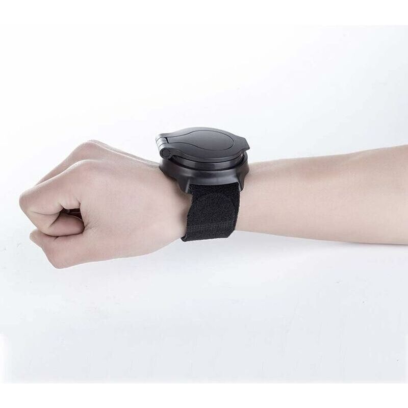 Adjustable Bicycle Rearview Mirror, Wrist Mount for Bicycle, Black