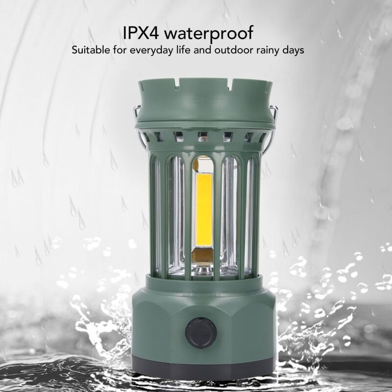 Professional Vintage Solar Camping Lantern, Rechargeable Waterproof Camping Lights, Hanging Tent Lights for Outdoor Camping