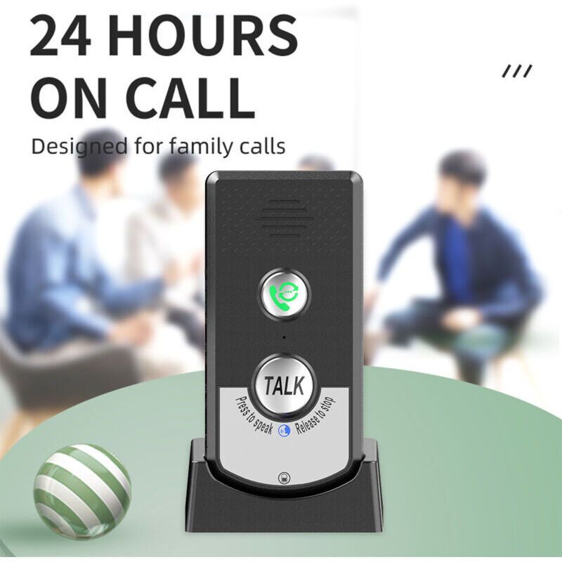 2 Pcs Wireless Home Intercoms, Two-Way Calling, Ultra Long Range Wireless Portable Voice Intercom for Seniors, Room-to-Room Communication, Ringtone