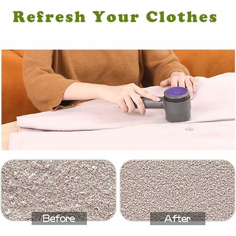 Electric Lint Brush, Portable Lint Brush, Multi-Fabric Lint Brush, Blue Purple