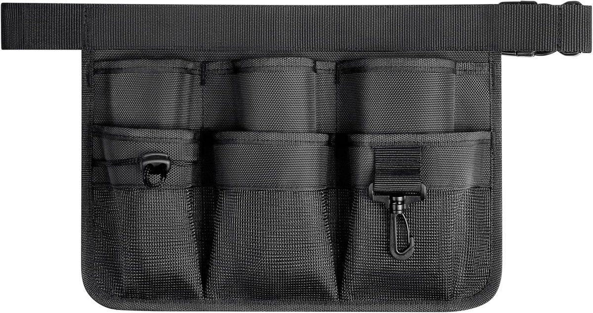 Garden Tool Belt Apron With 8 Pockets, Durable Oxford Polyester Adjustable Waist Work Apron For Gardening, DIY And Construction, Black, 43 in