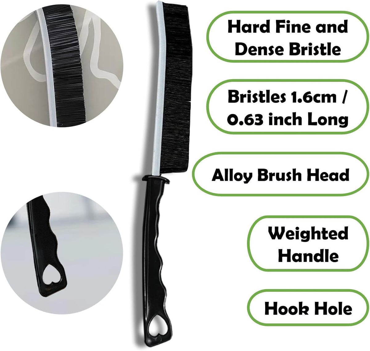 8 Piece Hard Cleaning Brush Set for Kitchen Bathroom and Crevices