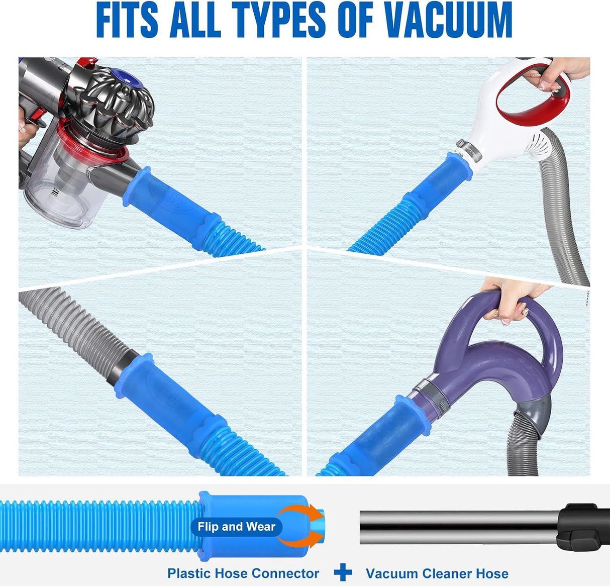 Universal Dryer Lint Cleaner for Vacuum Cleaners Blue