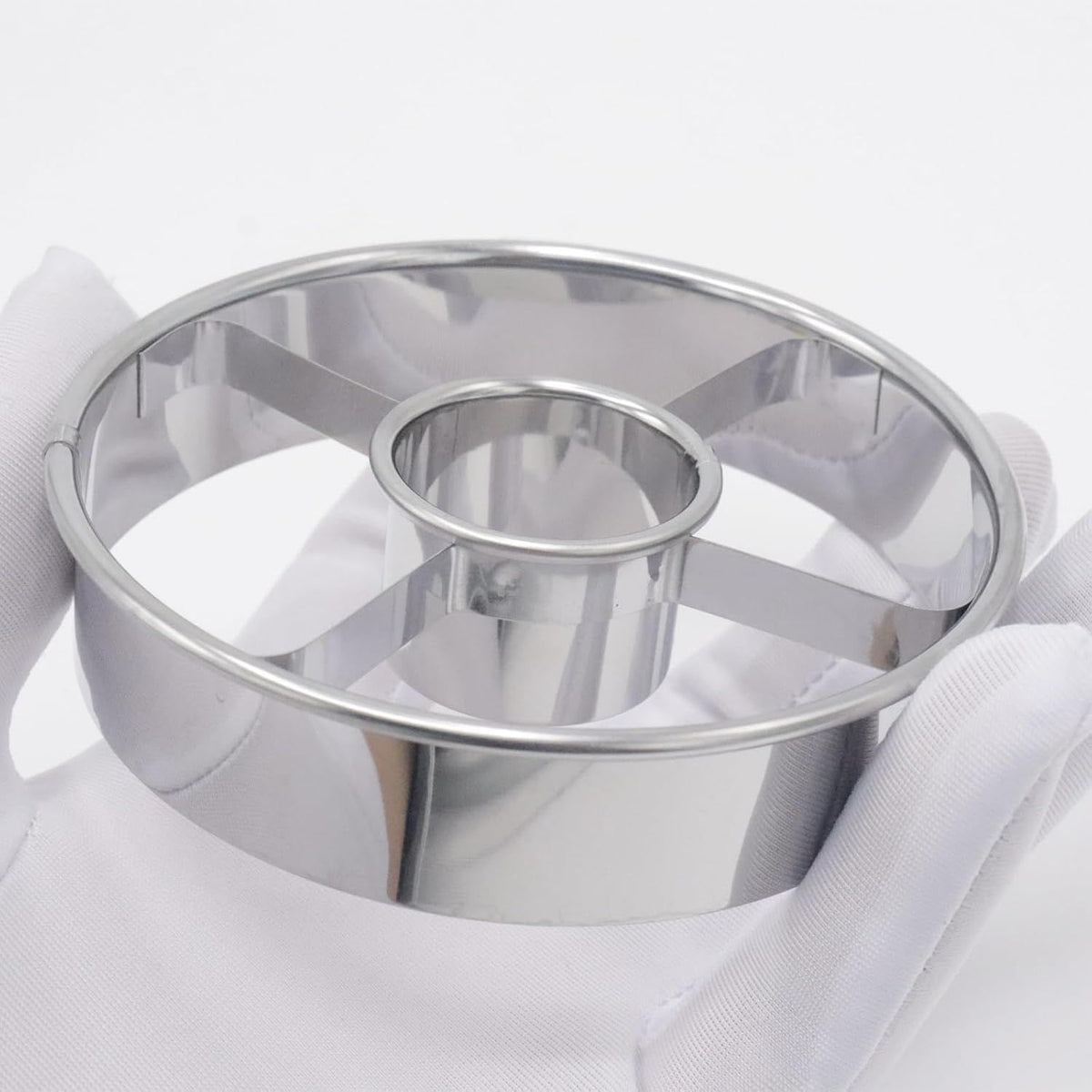 2 Piece Stainless Steel Donut Mold Set, 3.86 Inch