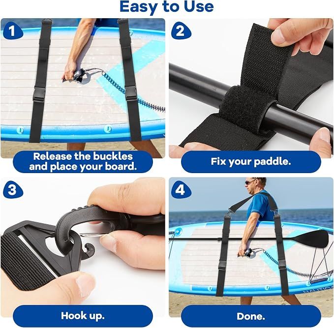 Kayak Carrying Strap with Shoulder Pad for SUP and Surfboard