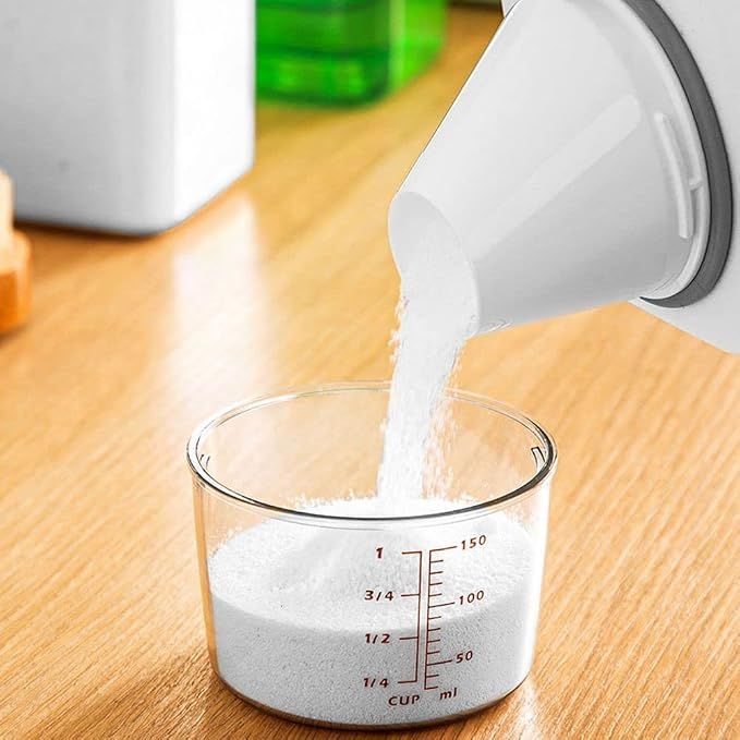 Washing Powder Storage Box with Lid and Measuring Cup, 1100 ml