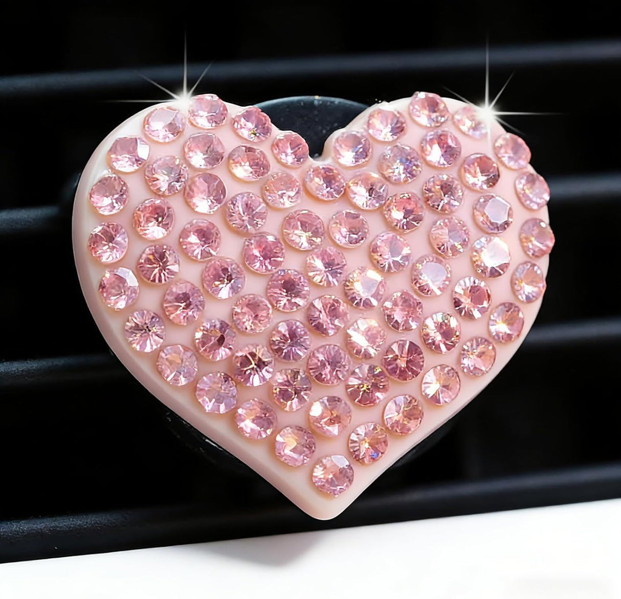 6 pcs Pink Heart Car Air Vent Clips Coquette Cute Girly Car Decor Accessories Interior Aesthetic Decorations Charm Stuff for Women Girl