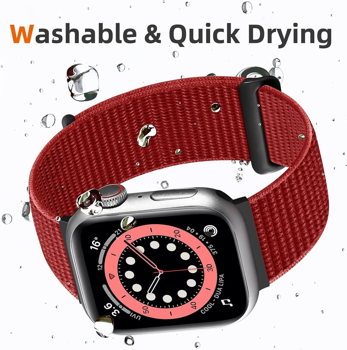 Nylon Sport Loop Compatible with Apple Watch Band 40mm 41mm 42mm 44mm 45mm 46mm 49mm, Soft Breathable Braided Wristband for iWatch Band for Women Men Series 11 10 9 8 7 6 5 4 3 2 1 SE Ultra