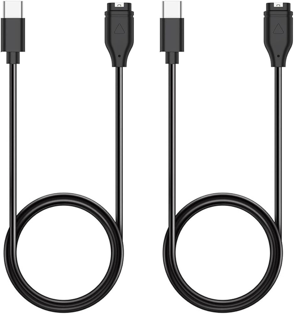Charger for Garmin Watch - Vivoactive 6 5 4, Fenix 8 7X 6, Venu 3s 3 2 X1, Instinct 3 2 E, Forerunner 165 265 965, Approach S70 S62 S50 S44, Epix Pro 2, Quatix, Tactix 8 7, Enduro (2Pack)