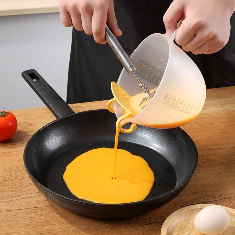Multifunctional Colander Bowl with Strainer - Measuring Cup/Funnel / Egg Separator - Ideal for Baking