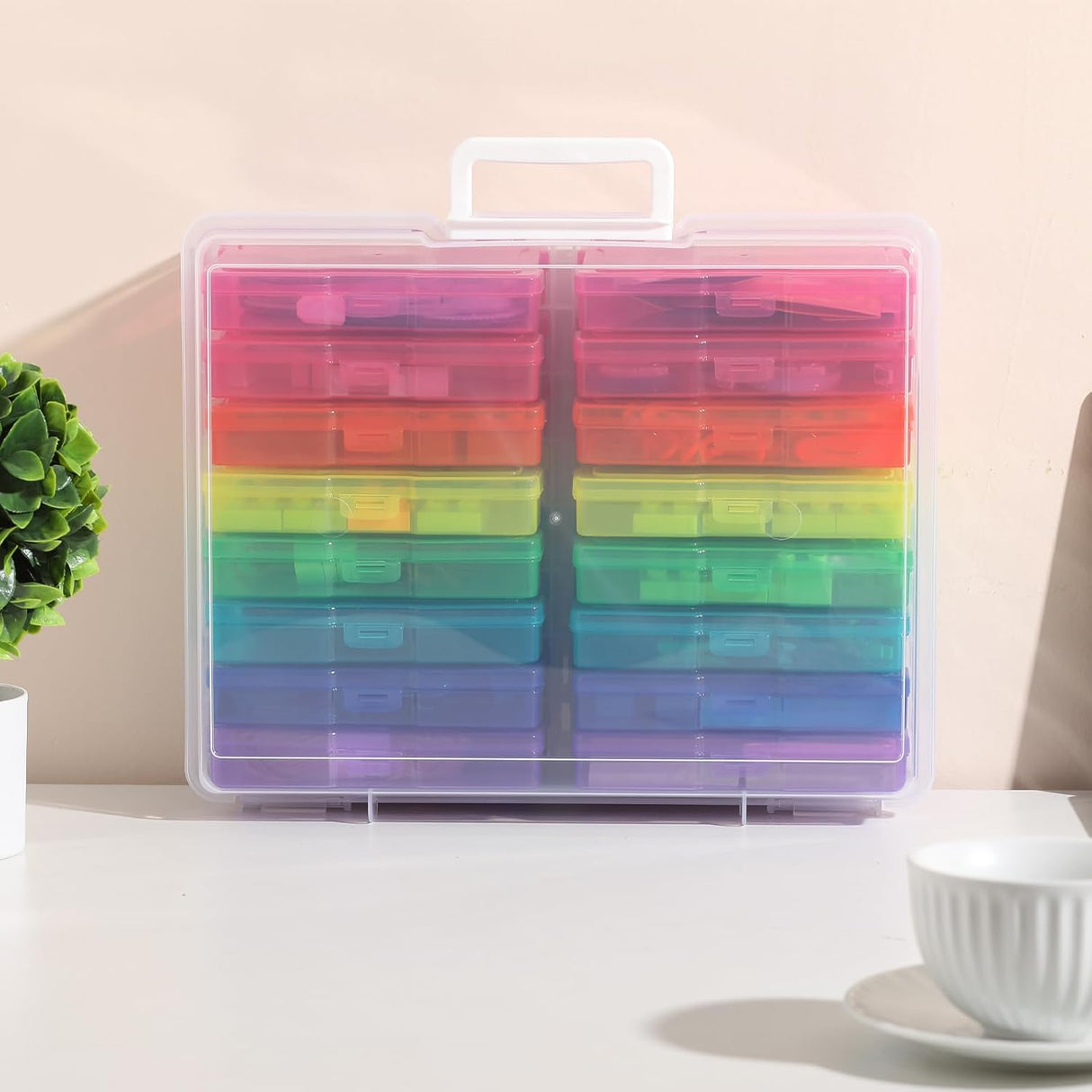Photo Album Organizer 4x6 Inch Colourful Photo Storage Set