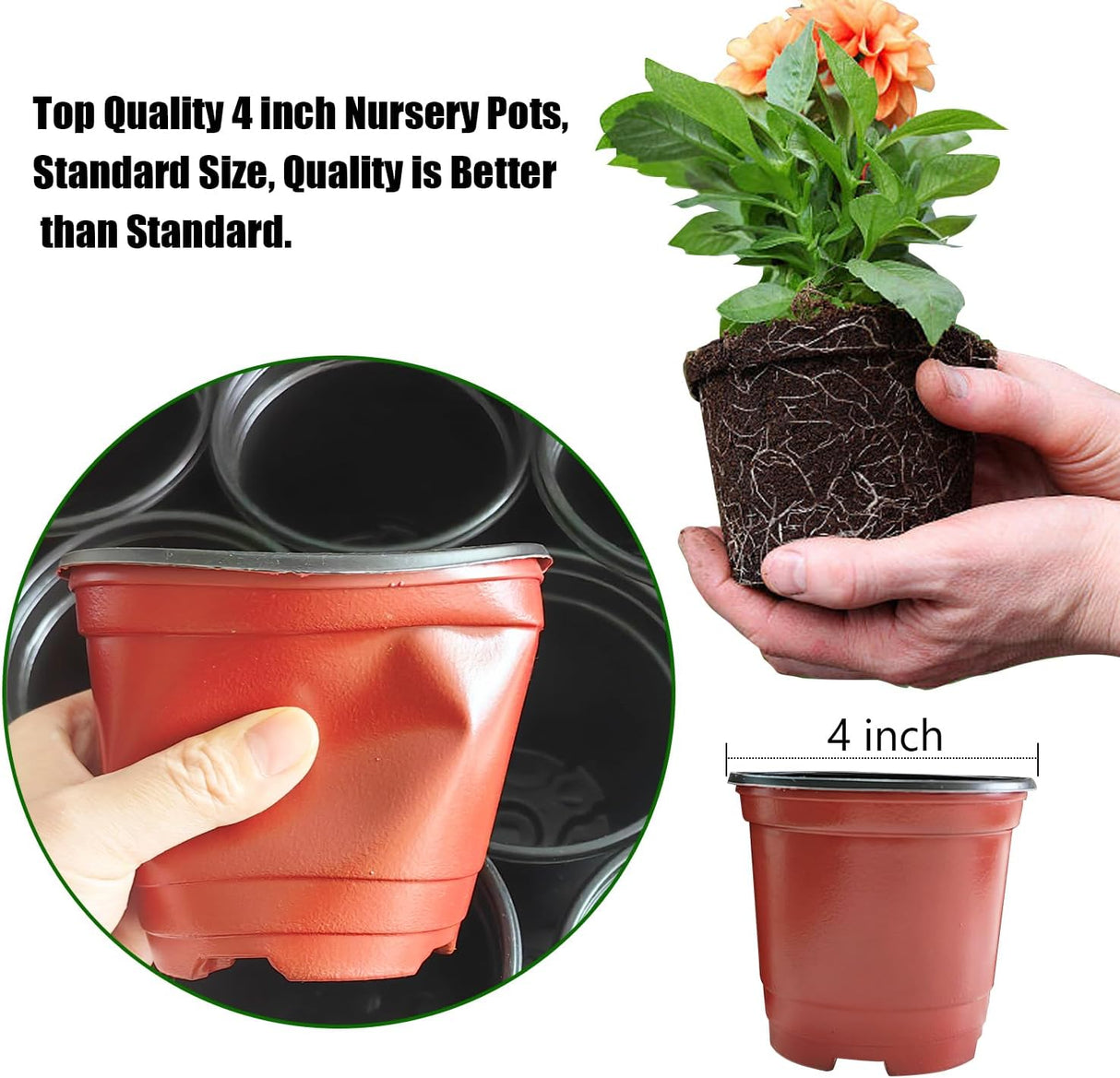 25 Pack Seedling Pots with Lids 9x14cm Reusable Mini Greenhouse Grow Trays for Propagation