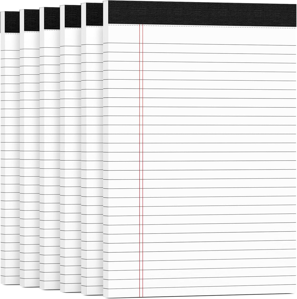 Legal Pads 8.5 x 11 White Note Pads Paper 8-1/2 x 11 Lined Paper Pad 8.5 x 11 White Legal Pad 6 Pack Notepads 8.5 x 11 Lined Writing Pads of Paper 8.5 x 11 Notepad White Paper Pads 30 Sheets/Pad