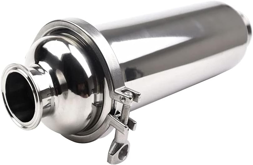 1.5" Tri Clamp Filter Sanitary, Inline Straight Strainer with 100 Mesh Stainless Steel Screen