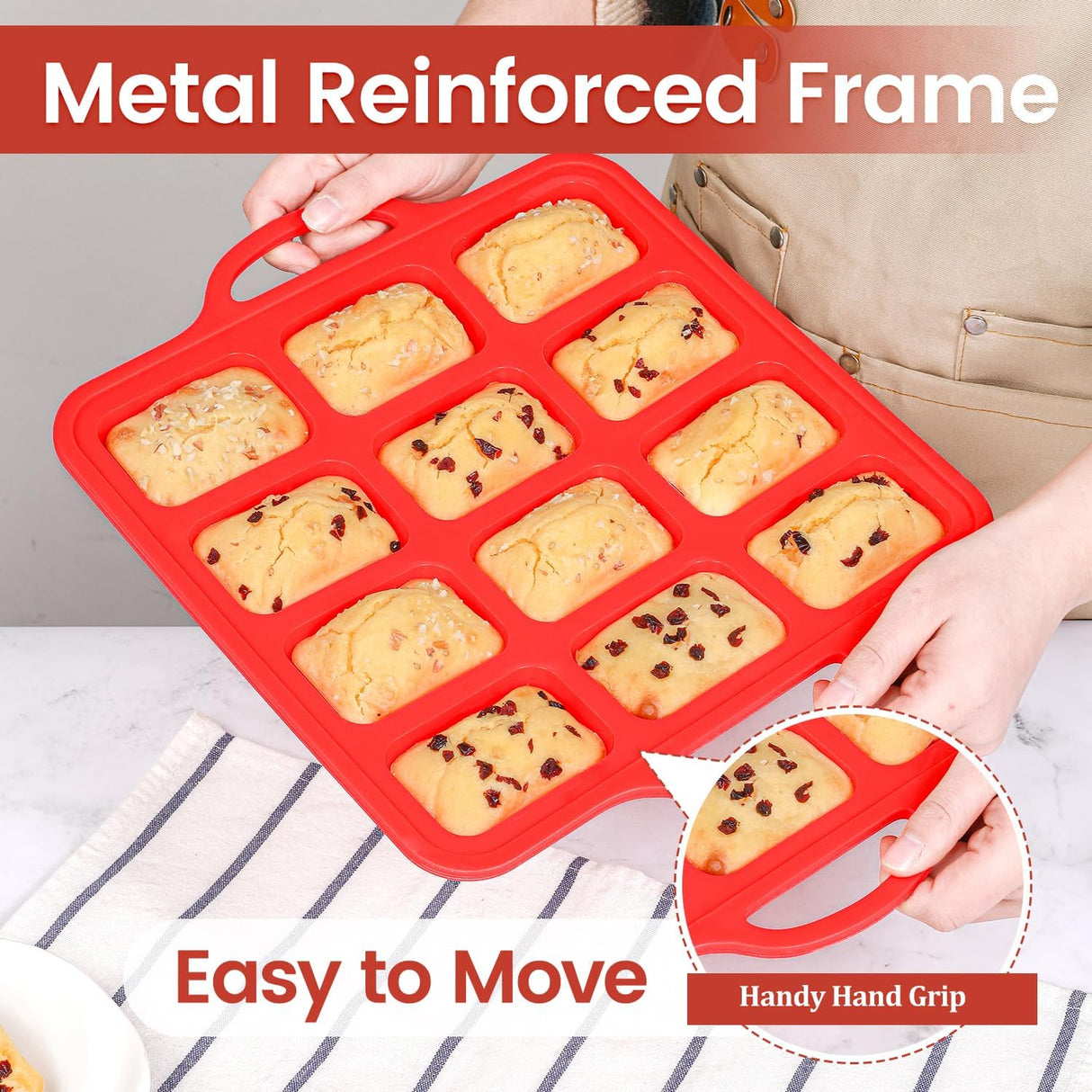Silicone Muffin Top Pan & Silicone Mini Loaf Pan