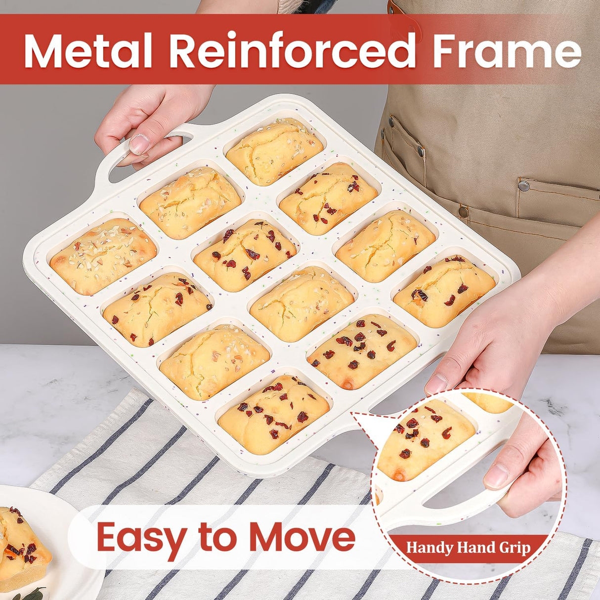 Silicone Muffin Top Pan & Silicone Mini Loaf Pan