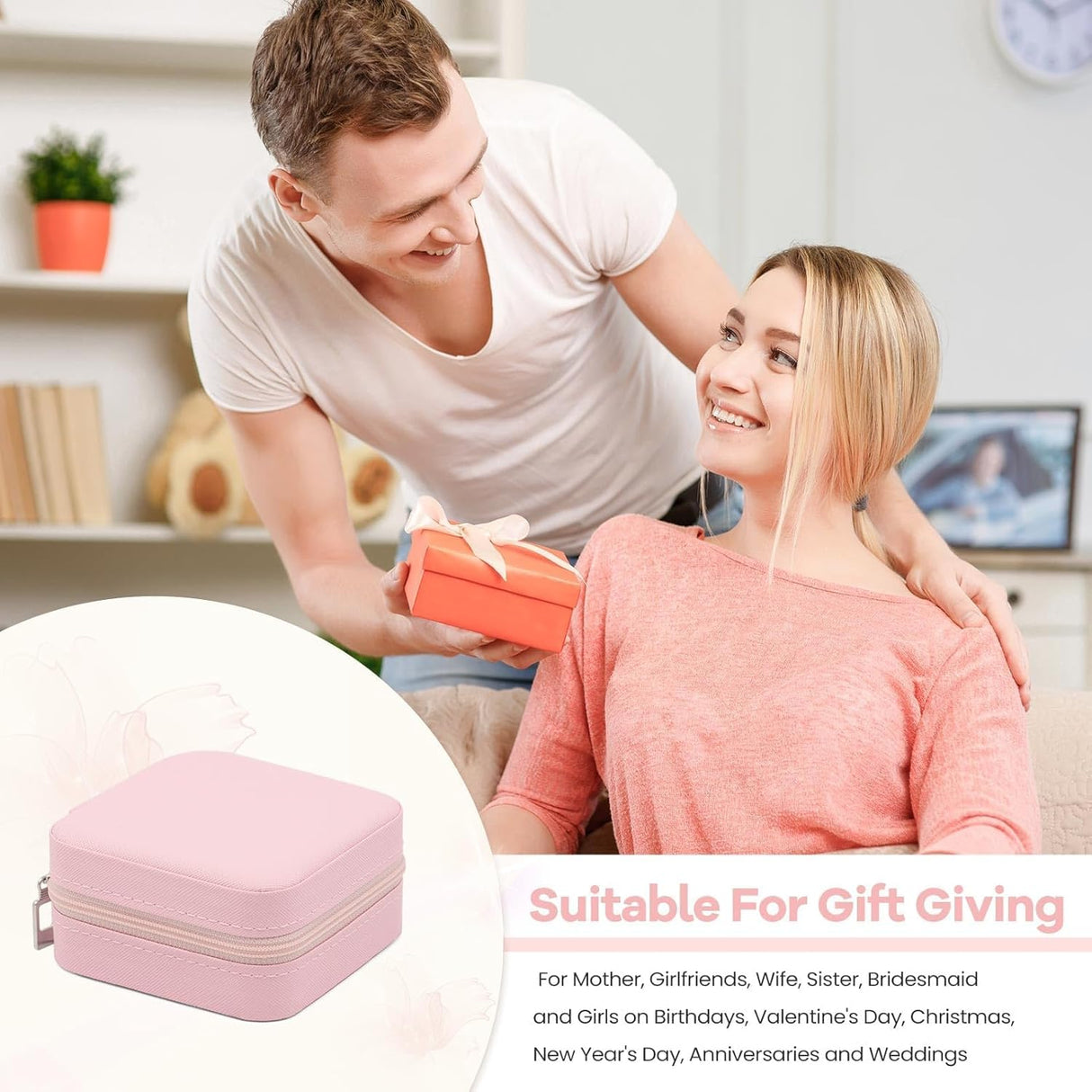 24 Pcs Travel Jewelry Box Exquisite Travel Jewelry Case Portable Jewellery Storage Holder Organizer Box Small Jewelry Organizer for Rings Earrings Necklaces Pendants Bracelets Watches