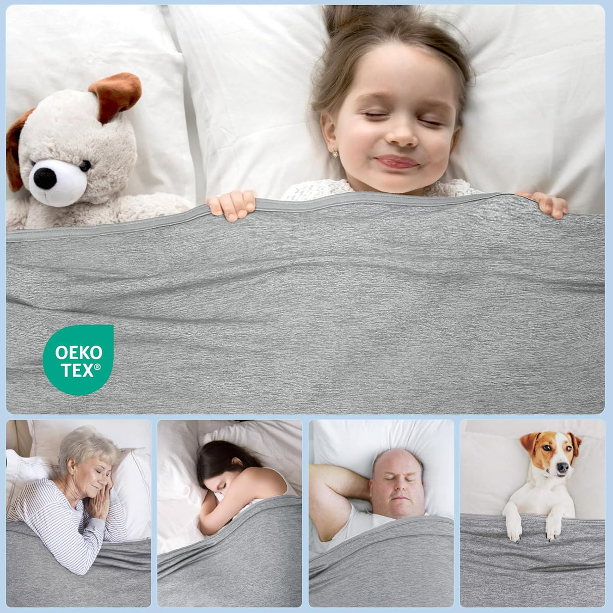 Cooling Blanket King, Arc-Chill Q-Max >0.5 for Hot Sleepers, Absorbs Heat to Keep Body Cool for Night Sweats, Lightweight Summer Cool Blankets for Sleeping, Gifts for Women & Men,Grey