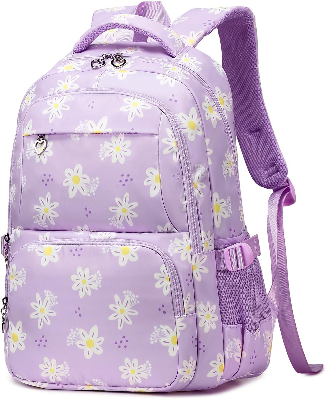 Backpack with Lunch Box for Teenage Girls Little Daisy School Book Bag and Lunch Bag Set for Kids
