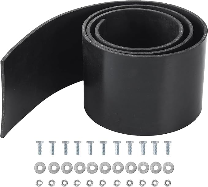 Replacement Polaris Snow Plow Skid Shoes and Universal Rubber Flap