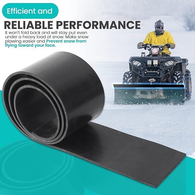 Replacement Polaris Snow Plow Skid Shoes and Universal Rubber Flap