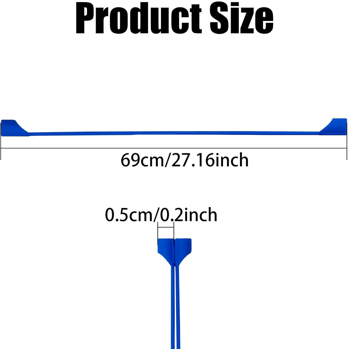Airpod Strap,Magnetic Anti-Lost Air Pod Neck Strap Lanyard for AirPods 4/3/2/1,AirPod Pro 2/1 Soft Silicone Airpods Accessories Holder Strap for Running,Fitness,Dancing(White/Blue/Black)