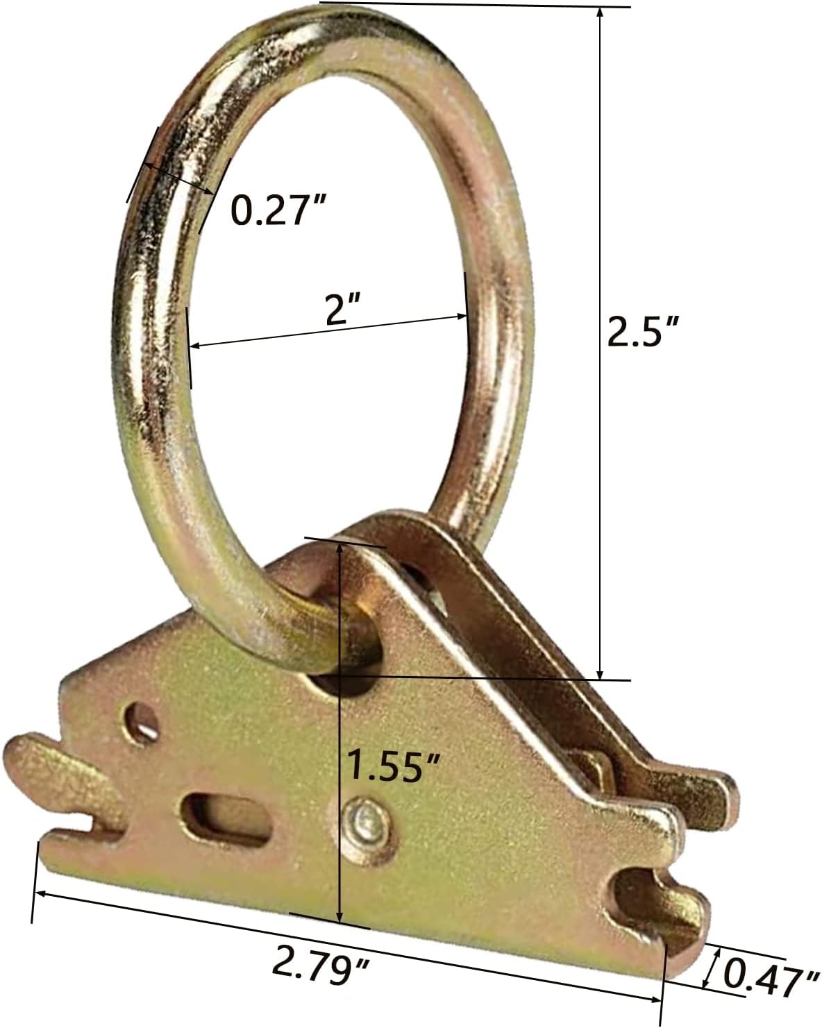 E-Track Wood Beam End Socket Accessories(10pcs) and E-Track O Ring Tie-Down Anchors(10pcs)