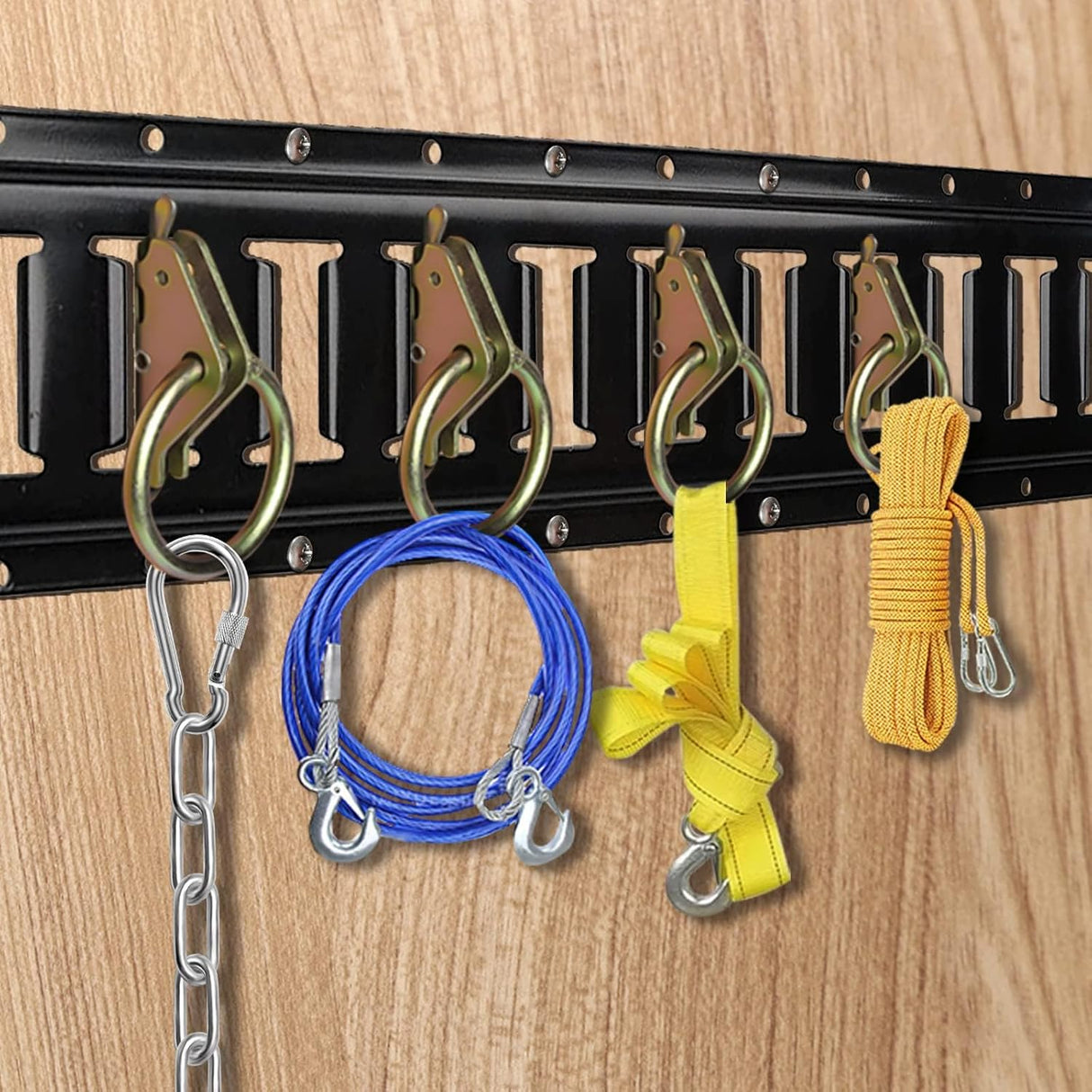 E-Track Wood Beam End Socket Accessories(10pcs) and E-Track O Ring Tie-Down Anchors(20pcs)