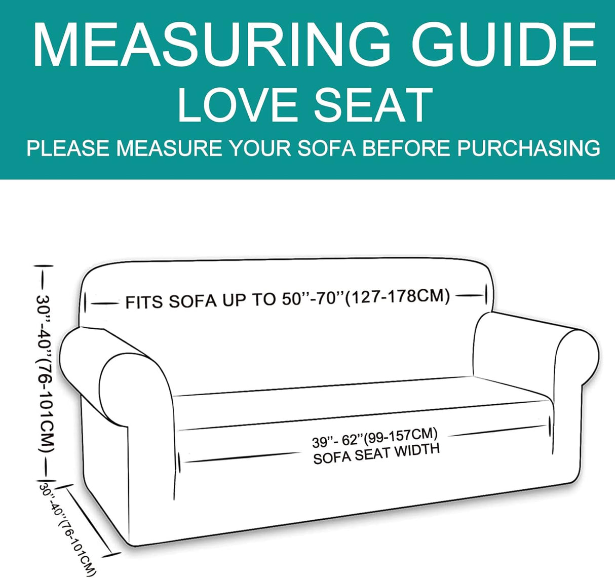 Stretch Couch Cover Sofa Bundles loveseat (Beige)