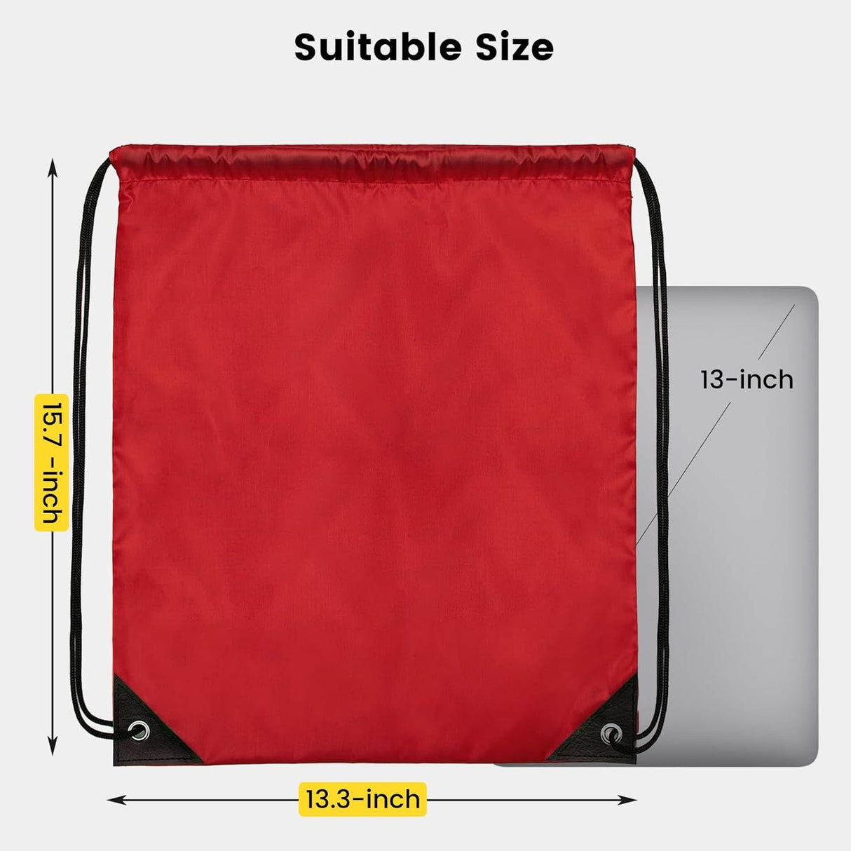 100 Pcs Drawstring Bags Bulk - Lightweight Drawstring Backpack, Cinch Bag for Party Sport Gym Trip Gift - 20 Colors