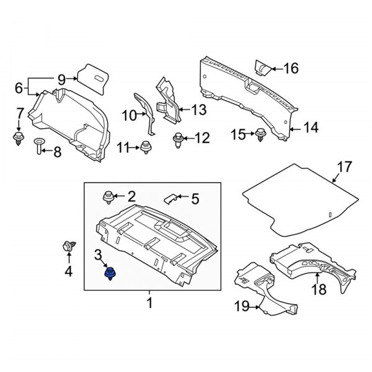 Rexka 20pcs Quarter Trim Panel Retainer Clip GJ2168885B02 for Mazda 6 Mazda 3 2 5 626 CX-3 CX-30 CX-5 CX-7 CX-9 Miata Millenia MPV MX-5 MX-6 Protege