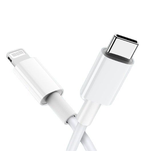 MFi Certified iPhone USB-C to Lightning Fast Charging Cable - 1M + 2M Combo Pack - Apple Compatible Charger Cord for iPhone 14/13/12/11 - White