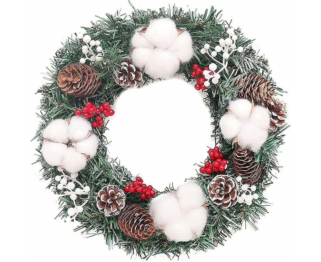 30cm Christmas Wreath, Christmas Decoration, Artificial Christmas Garland, Christmas Hanging Ornament