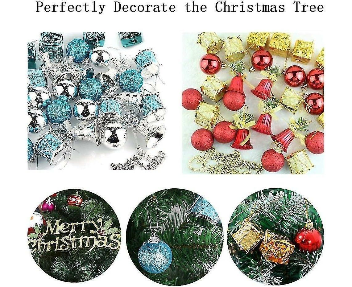 32 Christmas Tree Decoration Balls Christmas Tree Decoration Gift Box Christmas Tambourine Letter