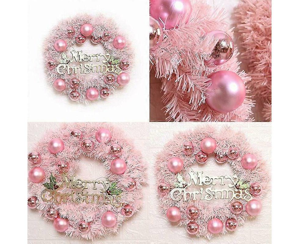 Christmas Wreath Door Wreath Wall Wreath 30CM Artificial Christmas Door Wreath Christmas Wreath with Christmas Balls Artificial Wreath Christmas Decor