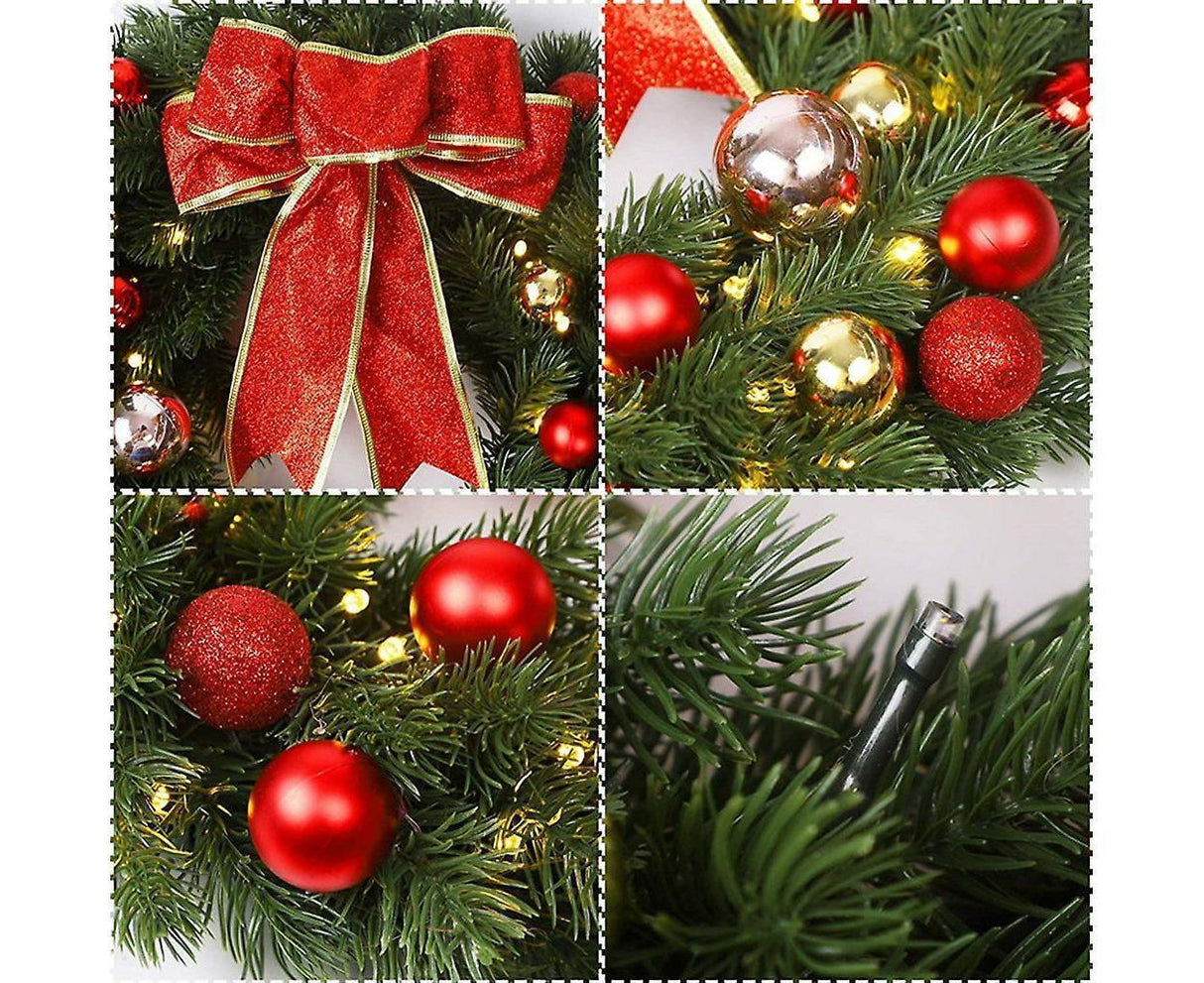 Christmas Wreath With Led And Gate Wreath Christmas Wreath Christmas Wreath Outdoor Christmas 30cm
