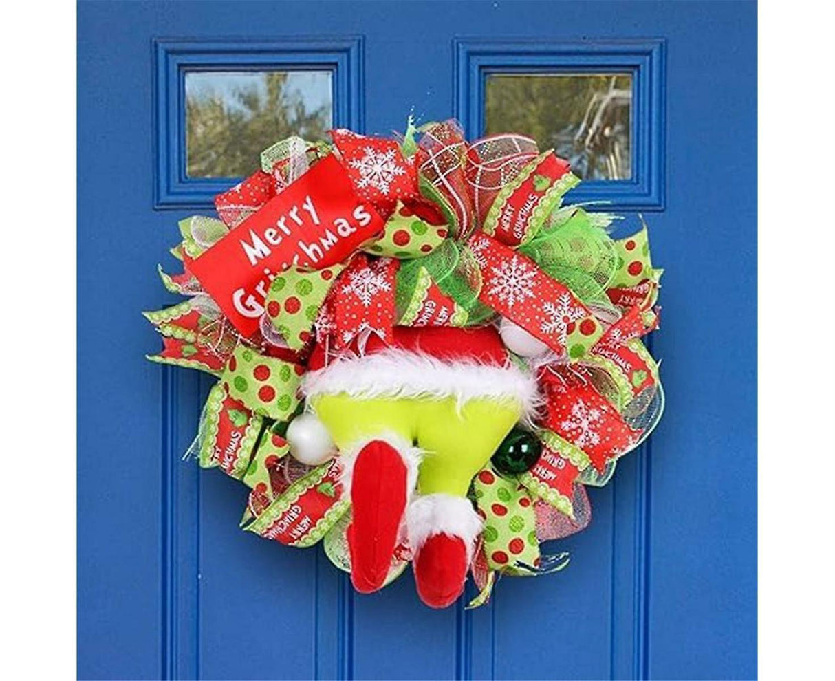 Christmas Wreath,artificial Christmas Wreath, Christmas Front Door Wreath, Outdoor Christmas Wreath