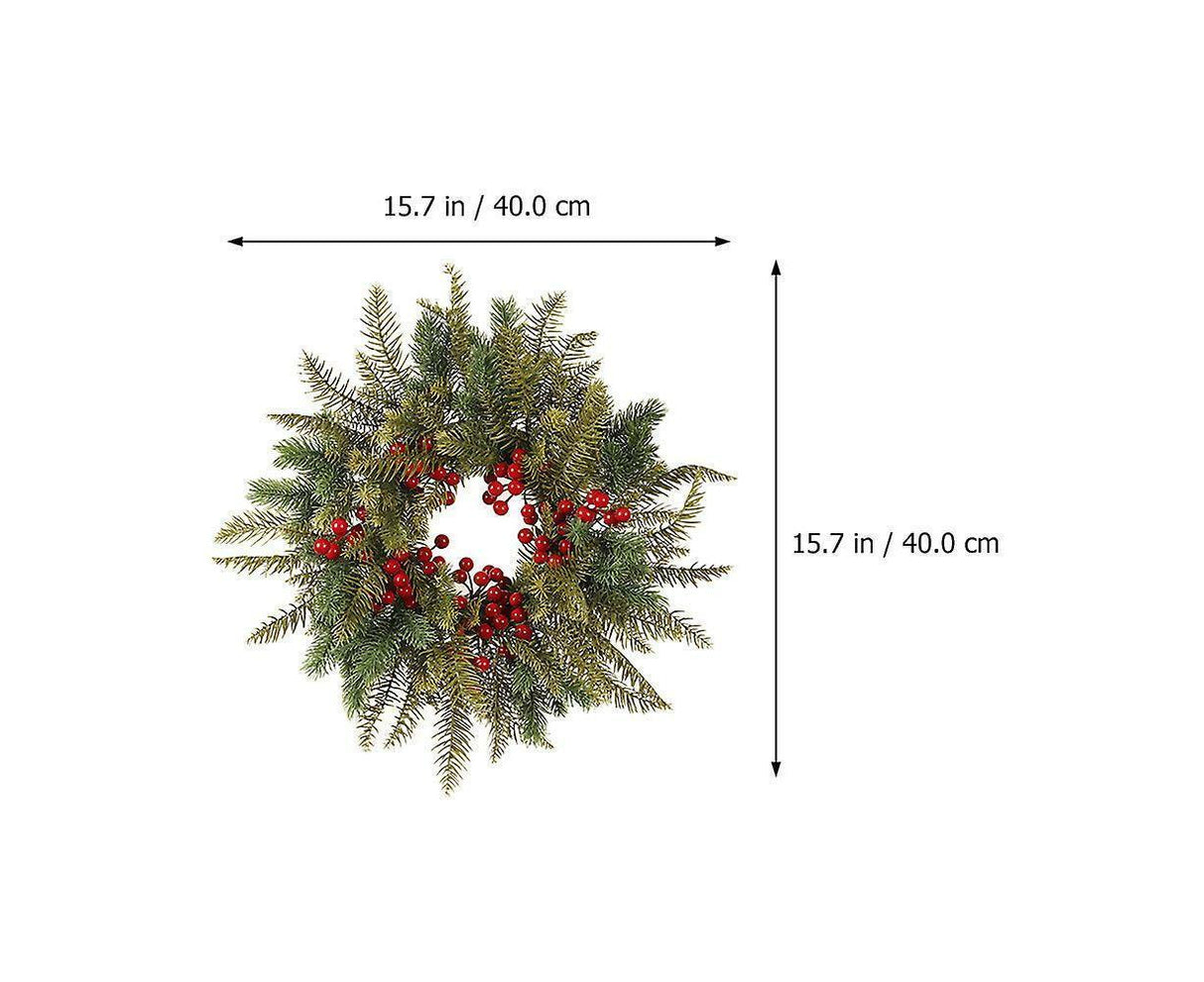 Red Berry Wreath Outdoor Christmas Wreath Christmas Fireplace Wreath Christmas Door Wreath Christmas Wreath Ornament 40x40cm