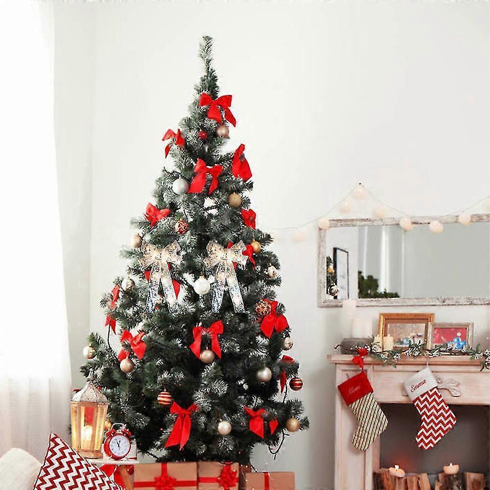 Christmas Transparent Glowing Bow Christmas Tree Decor Xmas Ornament
