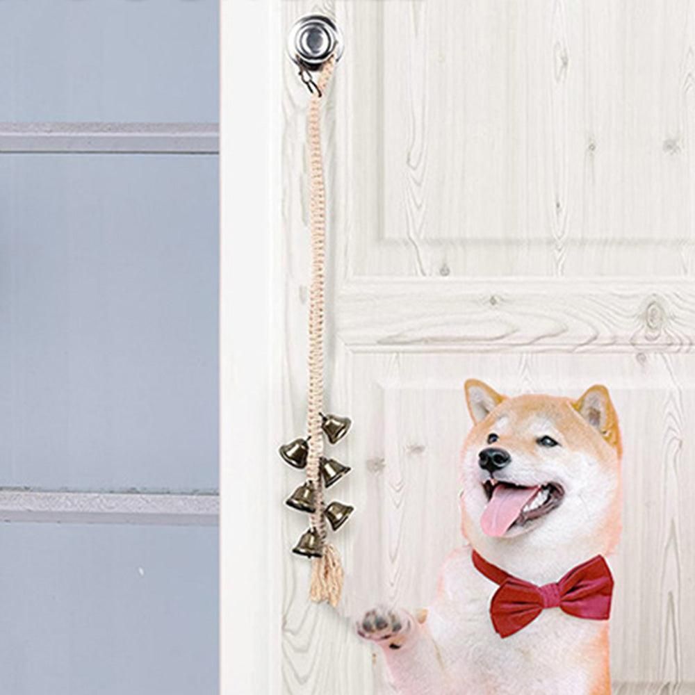Dog Doorbell With 6 Extra Loud Bells Adjustable Doorbell Hanging Rope For Dog Training