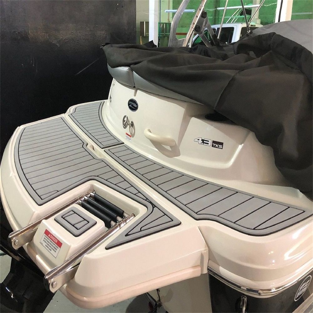 2008-2012 Sea Ray 185 Sport Swim Platform Pad Boat EVA Foam Teak Deck Floor Mat SeaDek MarineMat Gatorstep Style Self Adhesive
