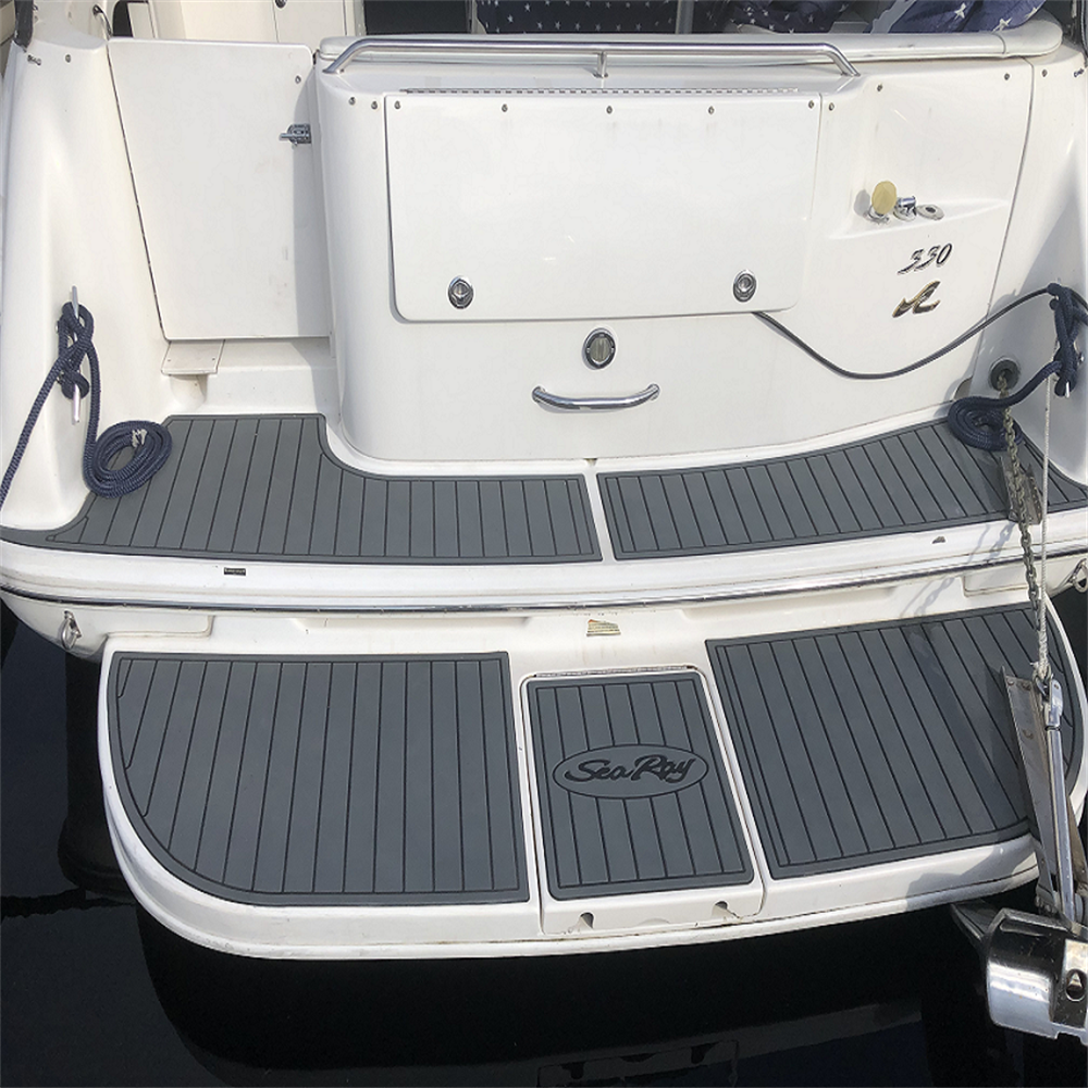 1995-1999 Sea Ray Sundancer 330 Swim Platform Cockpit Pad Boat EVA Foam Faux Teak Floor SeaDek MarineMat Gatorstep Style Self Adhesive