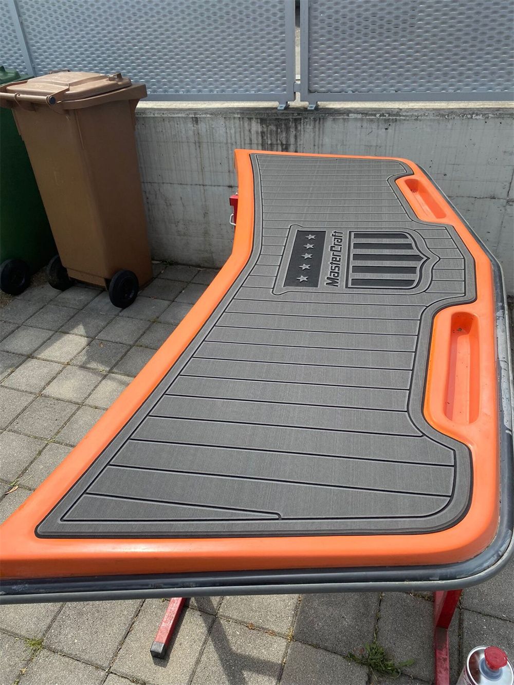 2008 MasterCraft X-2 Boat Swim Platform Pad Boat EVA Foam Faux Teak Deck Floor SeaDek MarineMat Gatorstep Style Self Adhesive