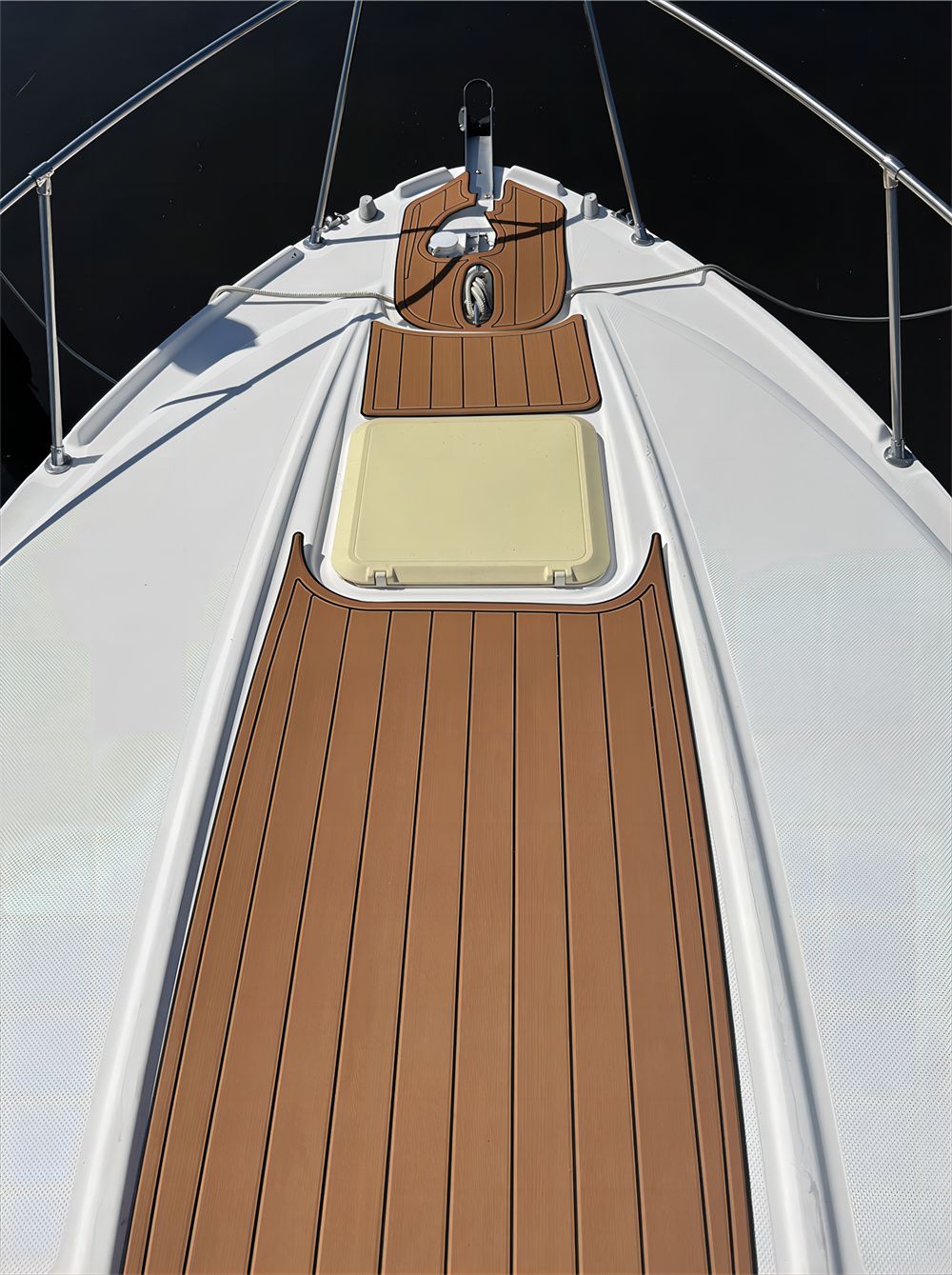 2000-2006 Bayliner 2855 Upper Deck Pads Boat EVA Foam Faux Teak Deck Floor Mat SeaDek MarineMat Gatorstep Style Self Adhesive