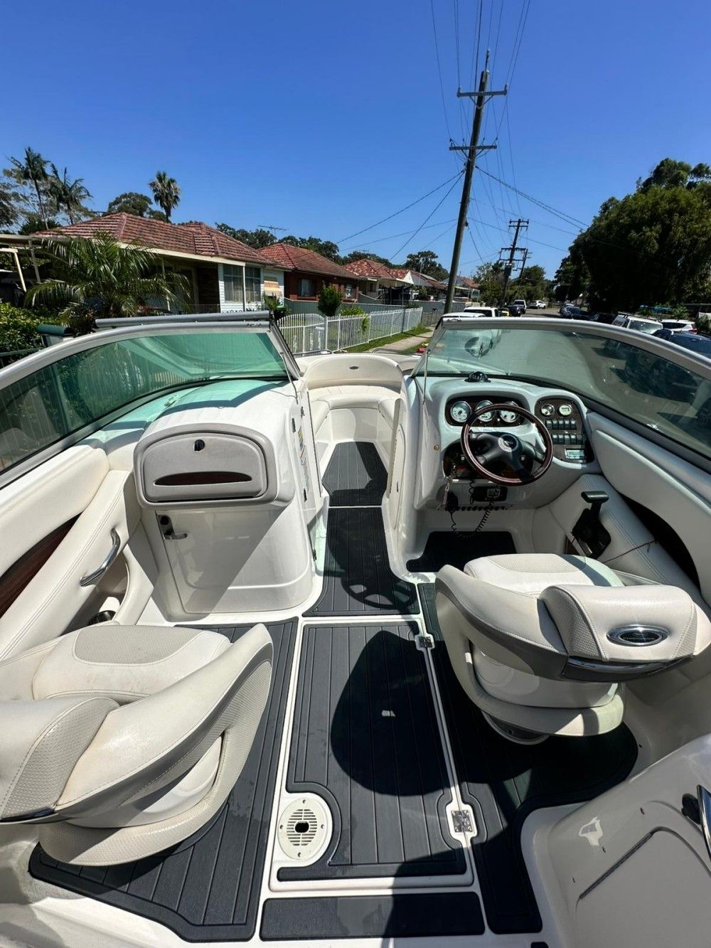 2007 Chaparral 246 SSI Swim Platform Cockpit Boat EVA Foam Teak Floor Pad Mat SeaDek MarineMat Gatorstep Style Self Adhesive