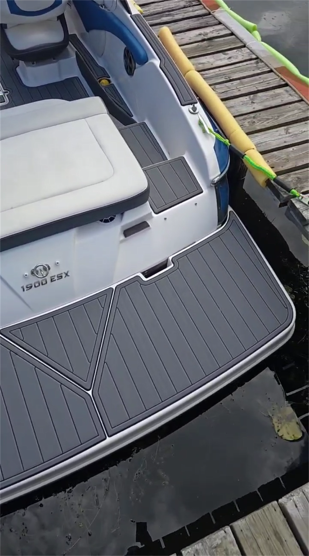 2016 Regal 1900 ES Swim Platform Cockpit Pad Boat EVA Foam Faux Teak Deck Floor Mat Seadek MarineMat Gatorstep Style Self Adhesive