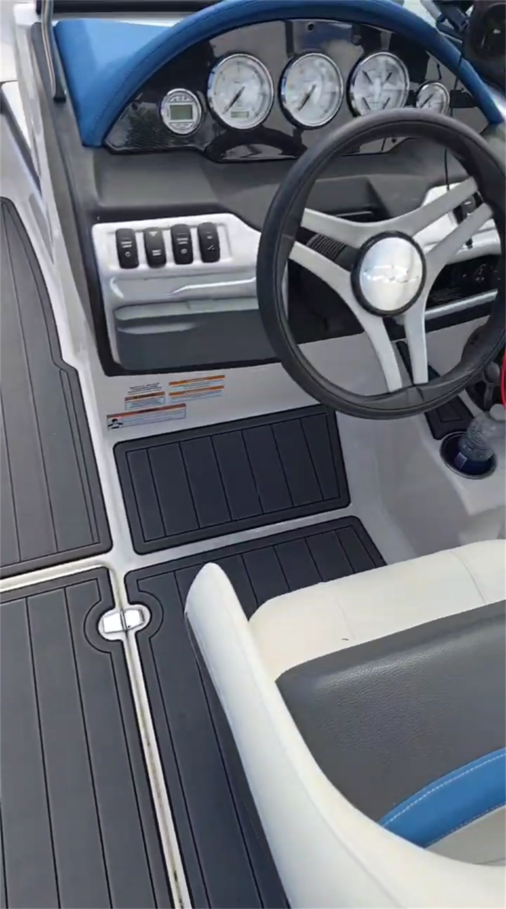 2016 Regal 1900 ES Swim Platform Cockpit Pad Boat EVA Foam Faux Teak Deck Floor Mat Seadek MarineMat Gatorstep Style Self Adhesive